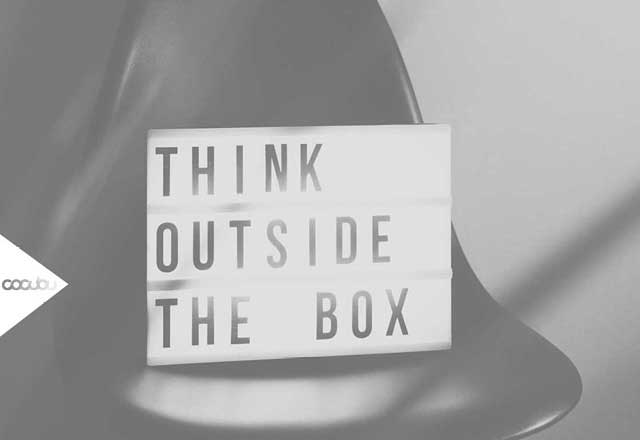 Content Marketing Inhalte Letter Bilder Think outside the box