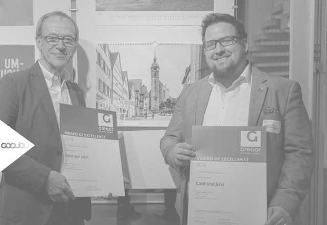 Auszeichnung Attila Melzer und Grafik Designer Kornelije Casni Award of Exelence 2018